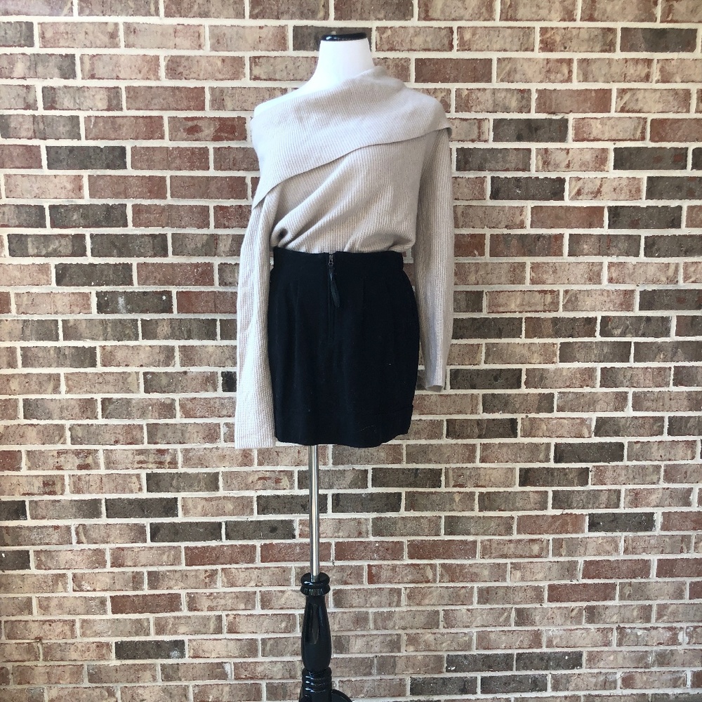 LA made cashmere off the shoulder sweater